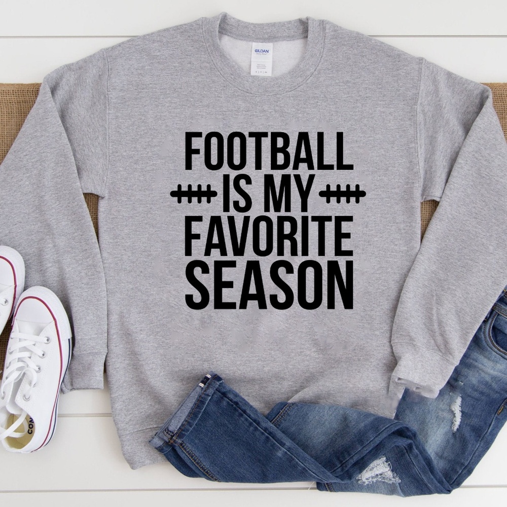 Womens Football Sweatshirt Grey